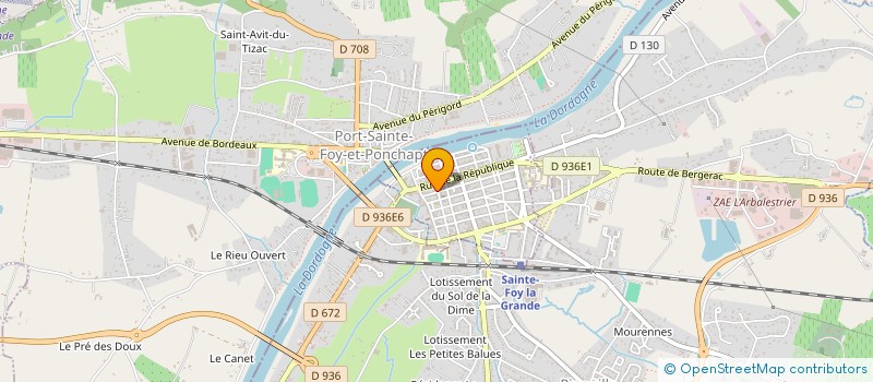 localisation de l'entreprise MADAME NATACHA GEVRIN à SAINTE-FOY-LA-GRANDE