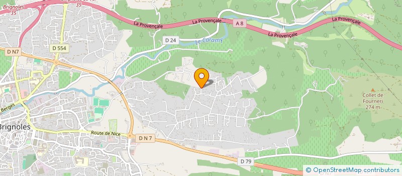 localisation de l'entreprise MADAME NATACHA GRISIER à BRIGNOLES