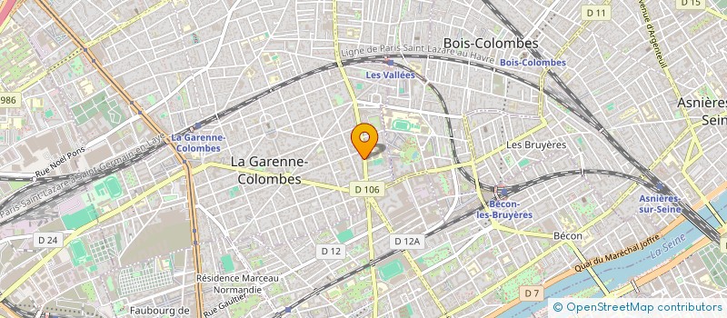 localisation de l'entreprise MADAME NATACHA GRZESKOWIAK à LA GARENNE-COLOMBES