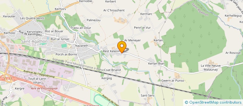 localisation de l'entreprise MADAME NATACHA GUERARD  SAINT-AGATHON