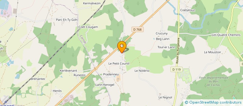 localisation de l'entreprise MADAME NATACHA GUEZEL  CARNAC