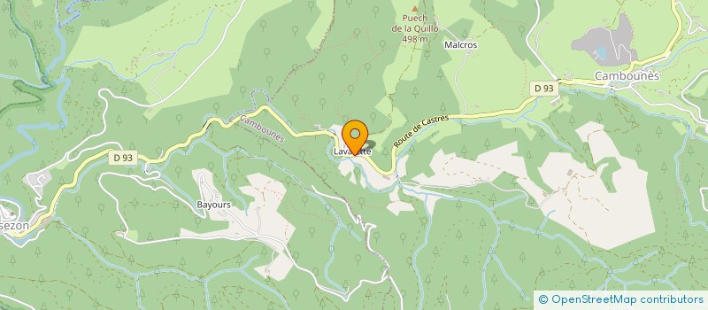 localisation de l'entreprise MADAME NATACHA HANAK  CAZOULS-LES-BEZIERS