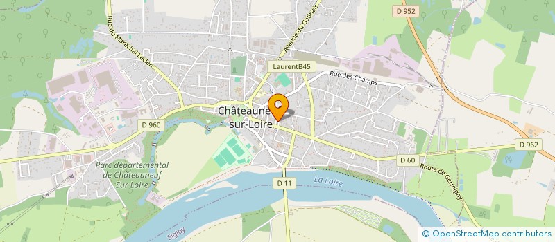 localisation de l'entreprise MADAME NATACHA HAUTEFEUILLE à CHATEAUNEUF-SUR-LOIRE