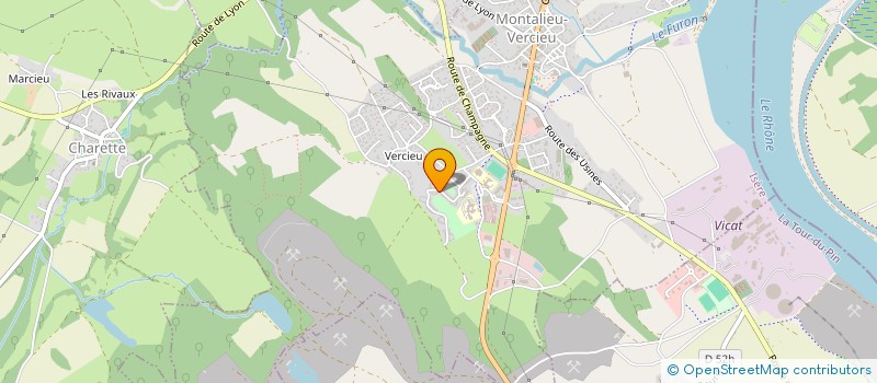 localisation de l'entreprise MADAME NATACHA HUESO-ZEPP  MONTALIEU-VERCIEU