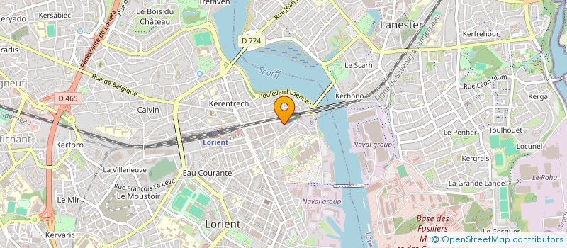 localisation de l'entreprise MADAME NATACHA HUGUES  LORIENT