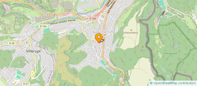 localisation de l'entreprise MADAME NATACHA JACQUIN  AUDUN-LE-TICHE