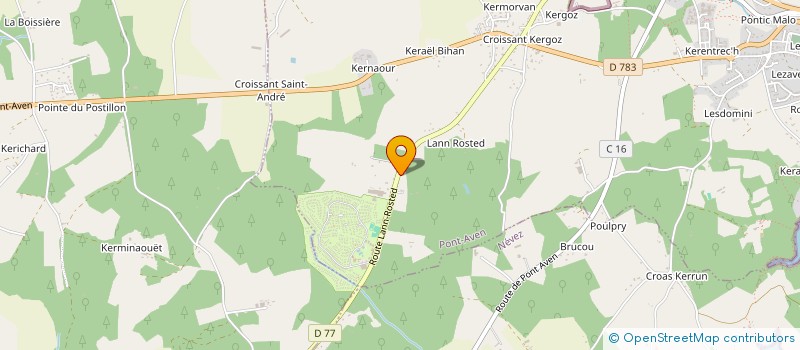 localisation de l'entreprise MADAME NATACHA JAMMES à PONT-AVEN