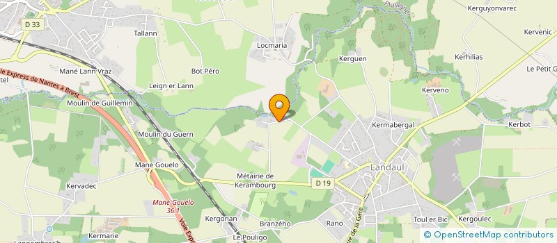 localisation de l'entreprise MADAME NATACHA JOUVINIER à LANDAUL