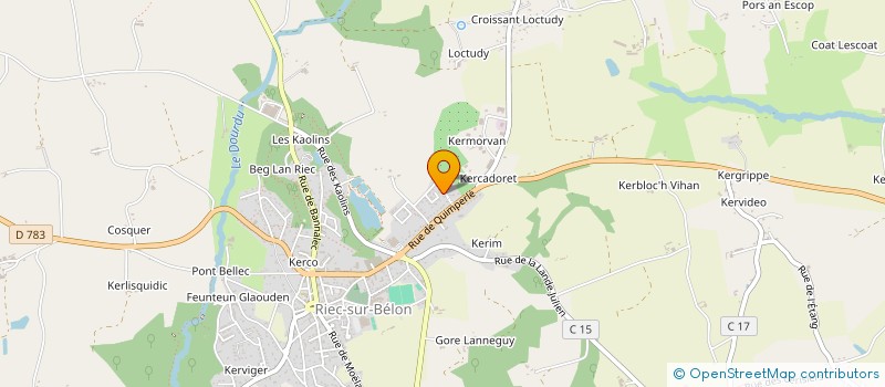 localisation de l'entreprise MADAME NATACHA LE SAUCE  RIEC-SUR-BELON