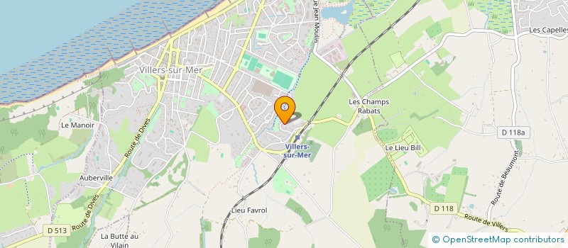 localisation de l'entreprise MADAME NATACHA LECLERC  VILLERS-SUR-MER