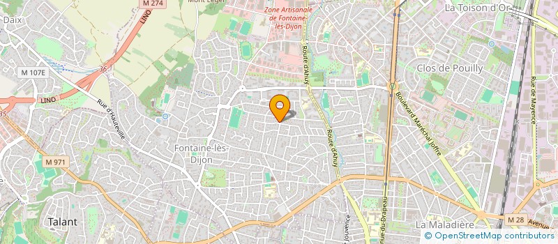 localisation de l'entreprise MADAME NATACHA LEPAGE  FONTAINE-LES-DIJON