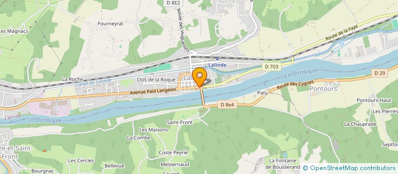 localisation de l'entreprise MADAME NATACHA LOEUB  LALINDE