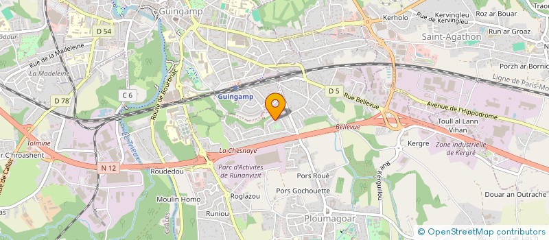 localisation de l'entreprise MADAME NATACHA LONGEARD  PLOUMAGOAR