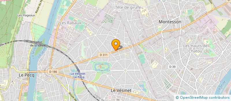 localisation de l'entreprise MADAME NATACHA MABI  LE VESINET