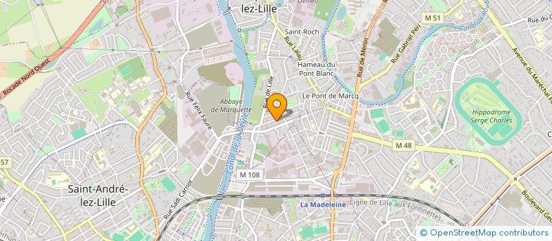 localisation de l'entreprise MADAME NATACHA MAES  MARQUETTE-LEZ-LILLE