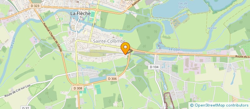 localisation de l'entreprise MADAME NATACHA MARC  LA FLECHE