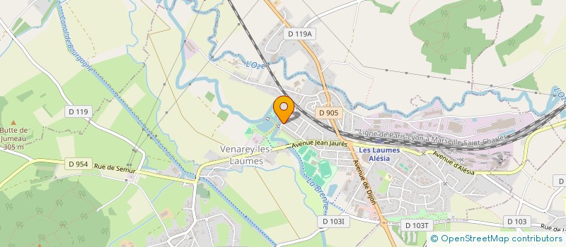 localisation de l'entreprise MADAME NATACHA MASSIQUAT  VENAREY-LES-LAUMES