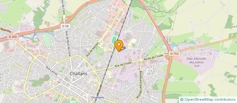 localisation de l'entreprise MADAME NATACHA MAURICE à CHALLANS