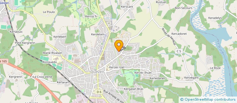 localisation de l'entreprise MADAME NATACHA MENAND  QUEVEN