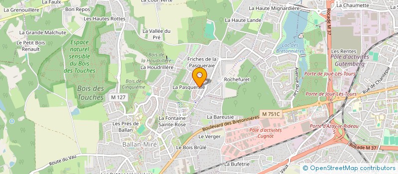 localisation de l'entreprise MADAME NATACHA MICOUREAU  BALLAN-MIRE