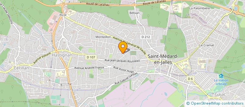 localisation de l'entreprise MADAME NATACHA MINIFIE  SAINT-MEDARD-EN-JALLES