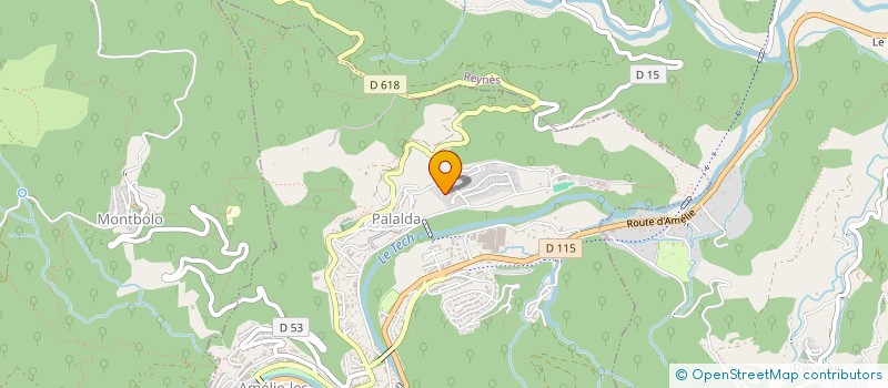 localisation de l'entreprise MADAME NATACHA MITOIRE  AMELIE-LES-BAINS-PALALDA