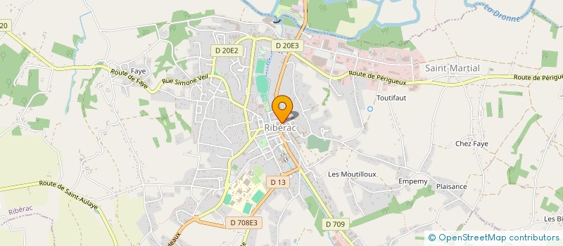 localisation de l'entreprise MADAME NATACHA MOGLIA  RIBERAC