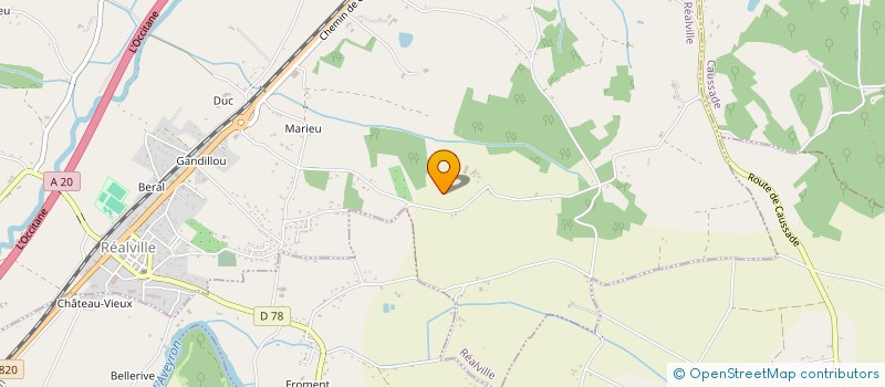 localisation de l'entreprise MADAME NATACHA NAUDE  REALVILLE