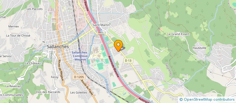localisation de l'entreprise MADAME NATACHA NIEDBALA à SALLANCHES