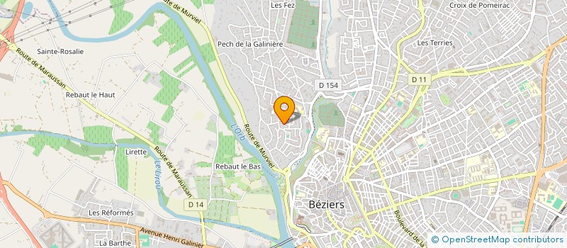 localisation de l'entreprise MADAME NATACHA PATRAC à BEZIERS