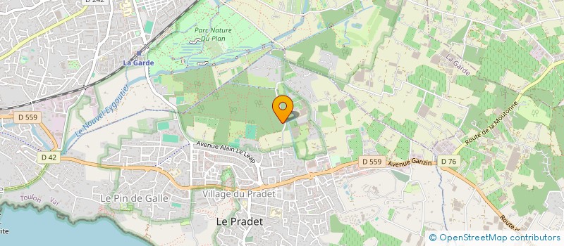 localisation de l'entreprise MADAME NATACHA PATRAUD à LE PRADET