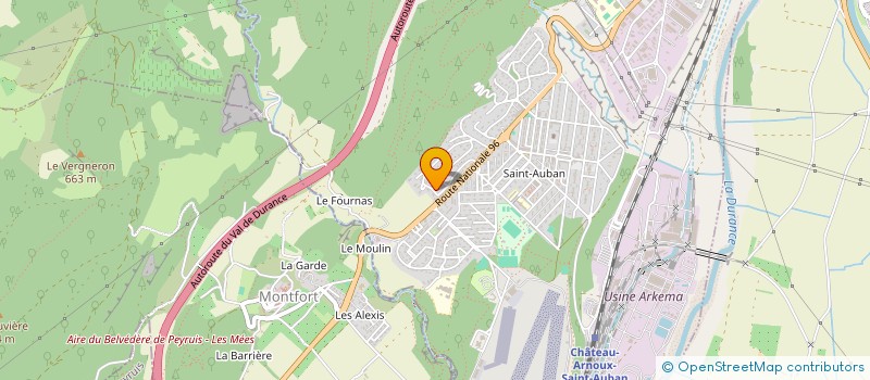 localisation de l'entreprise MADAME NATACHA PERIS  CHATEAU-ARNOUX-SAINT-AUBAN