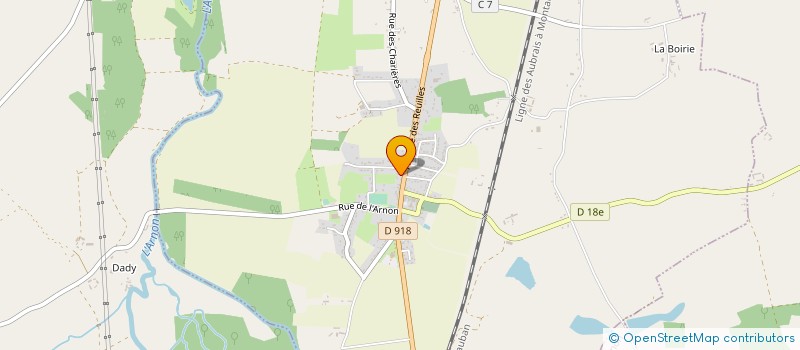 localisation de l'entreprise MADAME NATACHA PEYRON-LEDAY  MEREAU