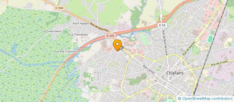 localisation de l'entreprise MADAME NATACHA PRUNEAU  SOULLANS