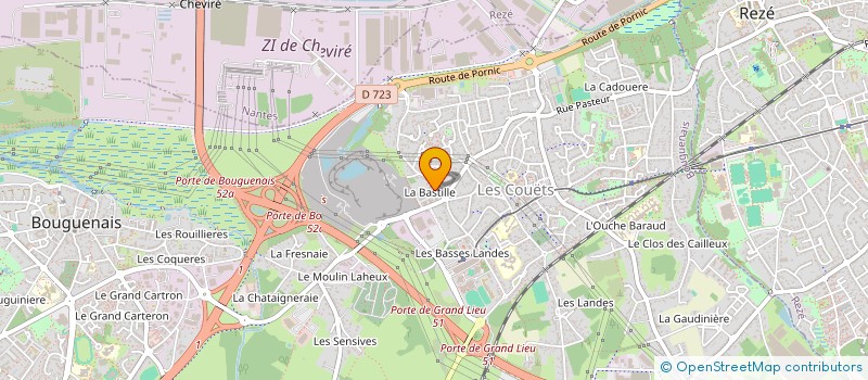 localisation de l'entreprise MADAME NATACHA RADOMIROVIC  BOUGUENAIS