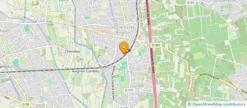 localisation de l'entreprise MADAME NATACHA RAYER  MORIERES-LES-AVIGNON