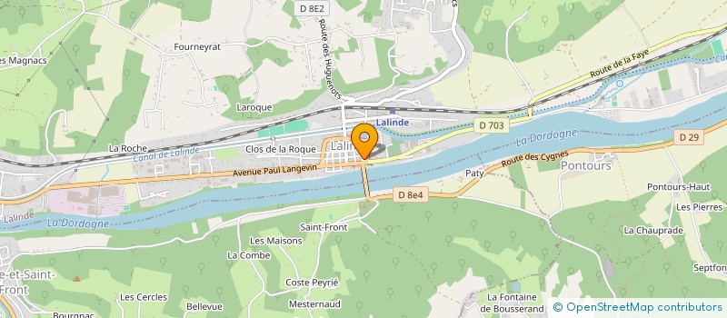 localisation de l'entreprise MADAME NATACHA REBEYROTTE  LALINDE