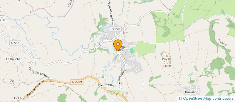 localisation de l'entreprise MADAME NATACHA ROUSSEL  OLBY