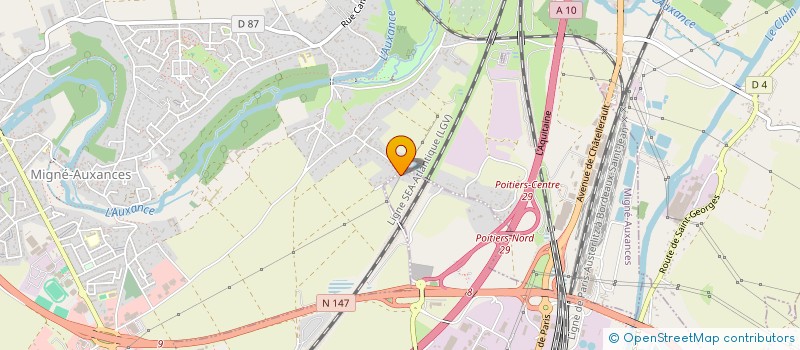 localisation de l'entreprise MADAME NATACHA SICAUD à POITIERS