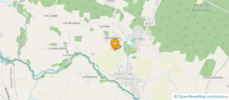 localisation de l'entreprise MADAME NATACHA STEVENIN à SAINT-CLAIR-DE-HALOUZE