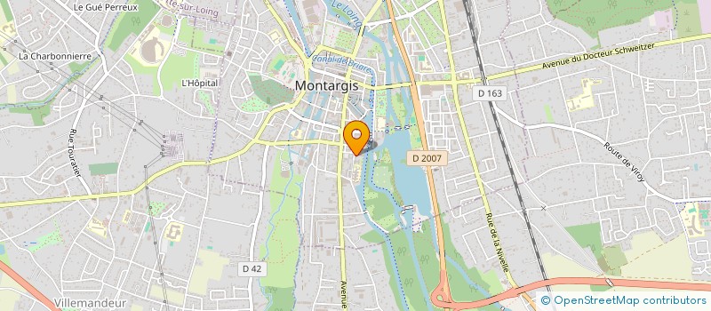 localisation de l'entreprise MADAME NATACHA THOMAS  MONTARGIS
