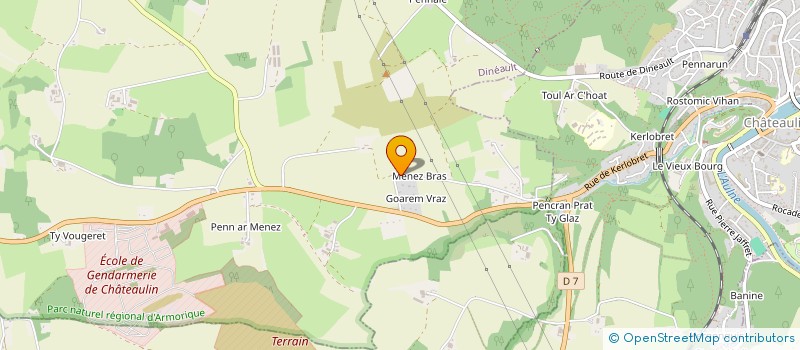 localisation de l'entreprise MADAME NATACHA THOMAS  CHATEAULIN