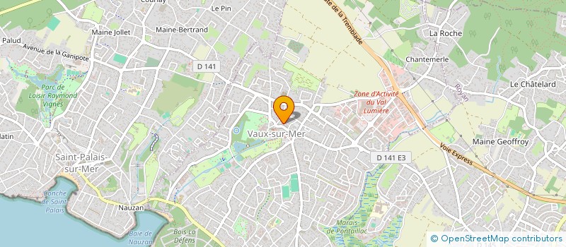 localisation de l'entreprise MADAME NATACHA VALLEZ  VAUX-SUR-MER