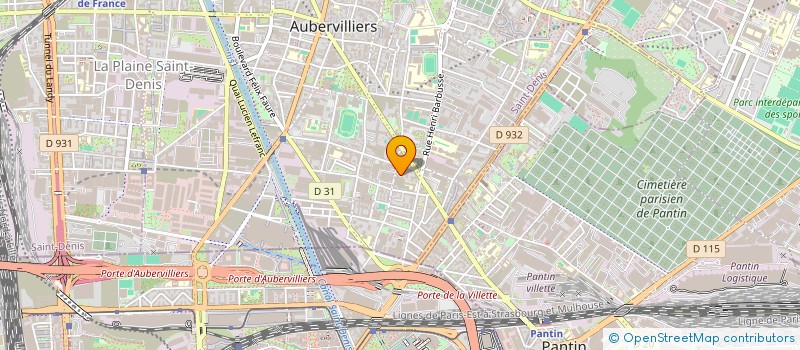 localisation de l'entreprise MADAME NATACHA VENTOLINI  AUBERVILLIERS