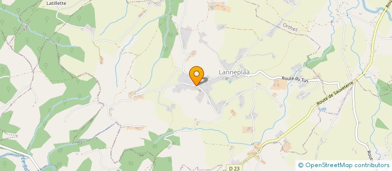 localisation de l'entreprise MADAME NATACHA VIRBEL  LANNEPLAA