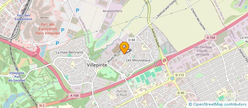 localisation de l'entreprise MADAME NATACHA VUNDA KIOWANI à VILLEPINTE