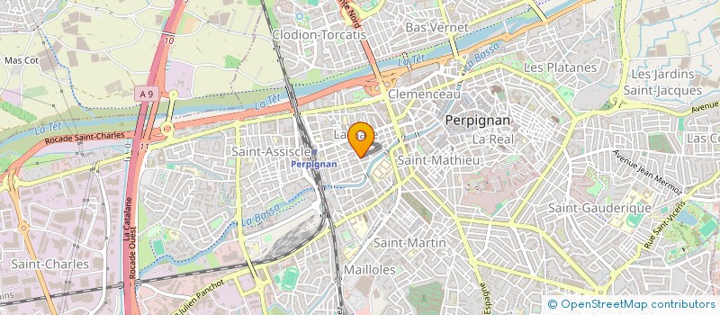 localisation de l'entreprise MADAME NATAHALIE BECCHIERELLO  PERPIGNAN