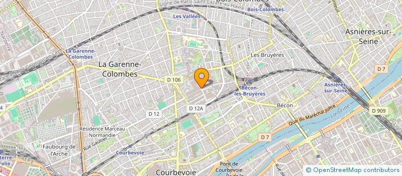 localisation de l'entreprise MADAME NATALI DINIZ MARINHO à COLOMBES