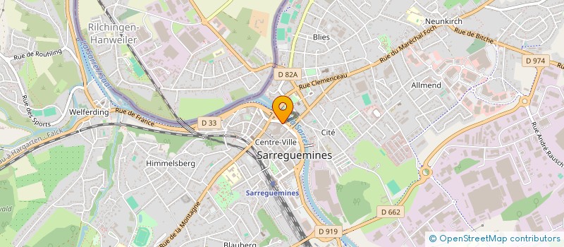 localisation de l'entreprise MADAME NATALIA BORISENKO  SARREGUEMINES