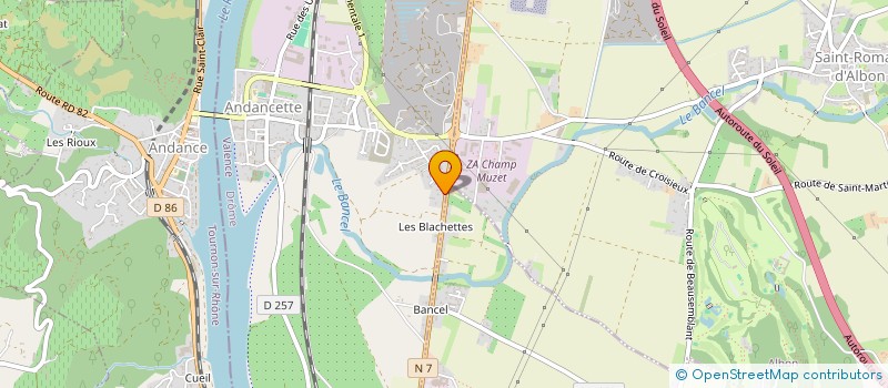 localisation de l'entreprise MADAME NATALIA CASIMIRO  ANDANCETTE